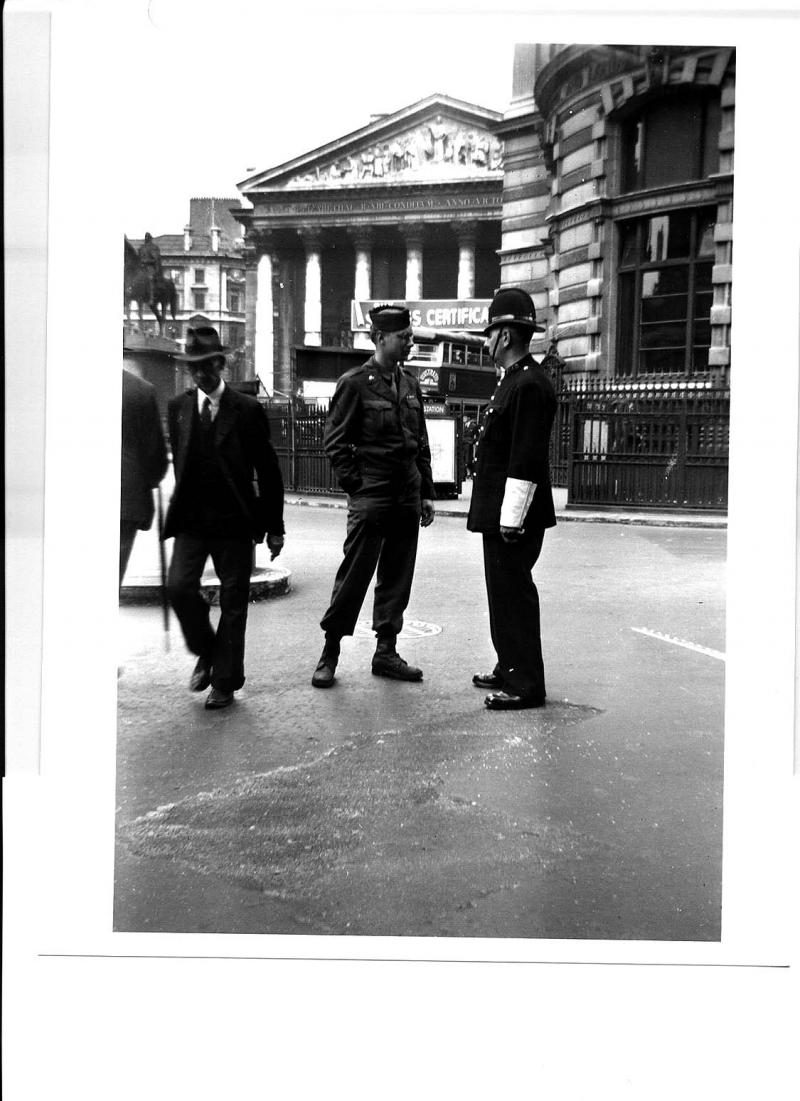 My father in London at the end of WW II